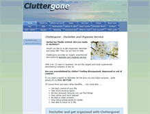 Tablet Screenshot of cluttergone.co.uk